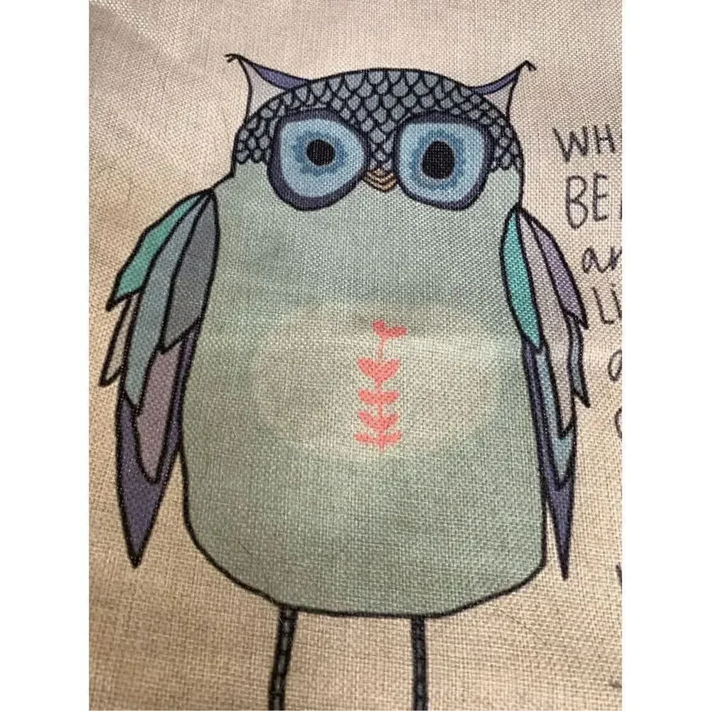 Pillow Owl Inspiration Quote